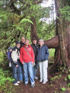 Family photos on Ketchikan Rainforest Tour